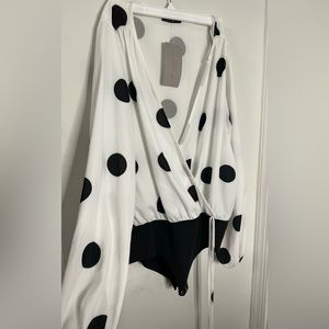 ZARA Accessories Polka Dot Bodysuit NWT